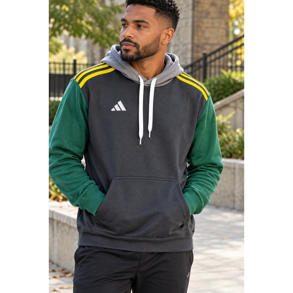 New Adidas Entrada 22 Hoody Colorblock Sweatshirt Pullover Hoodie Rare SAMPLE - Picture 1 of 10